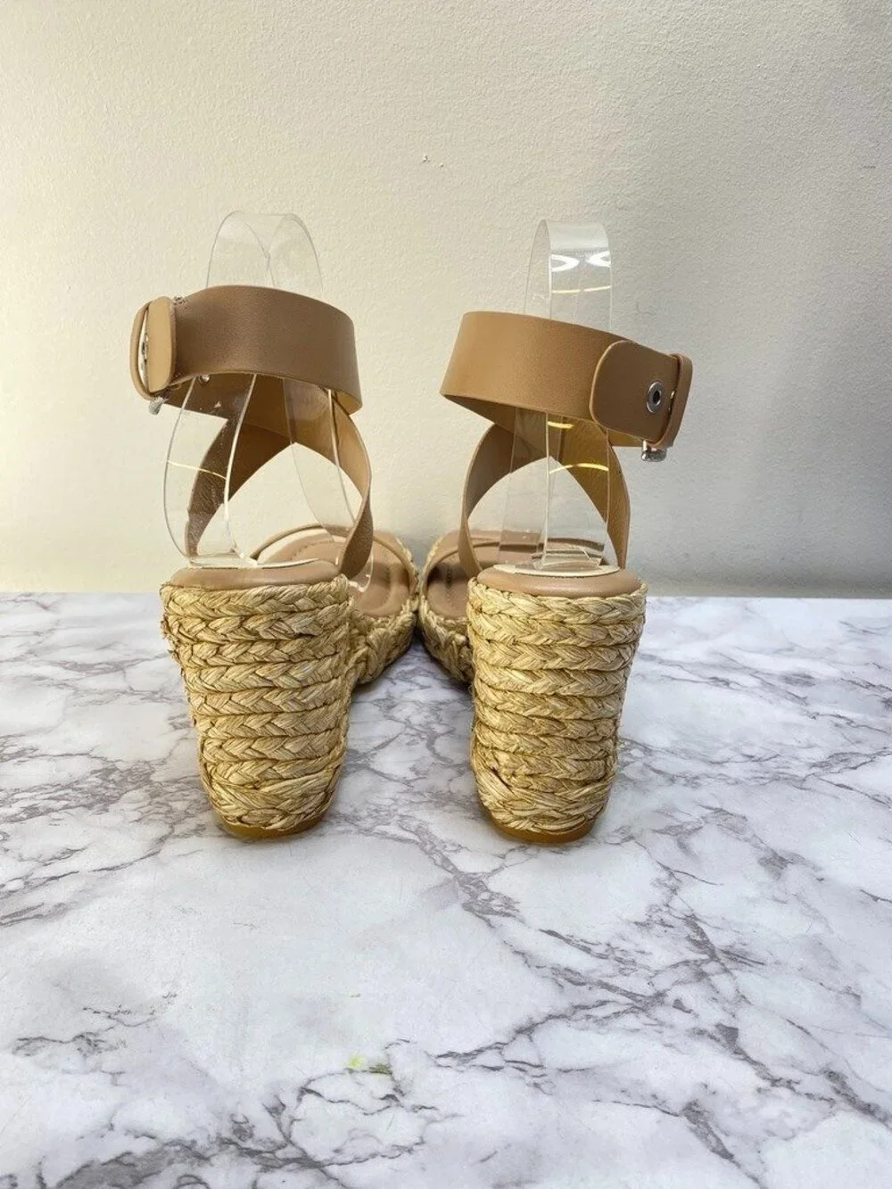 Dolce Vita Women's Tan Wrap Espadrille Wedge SZ 8